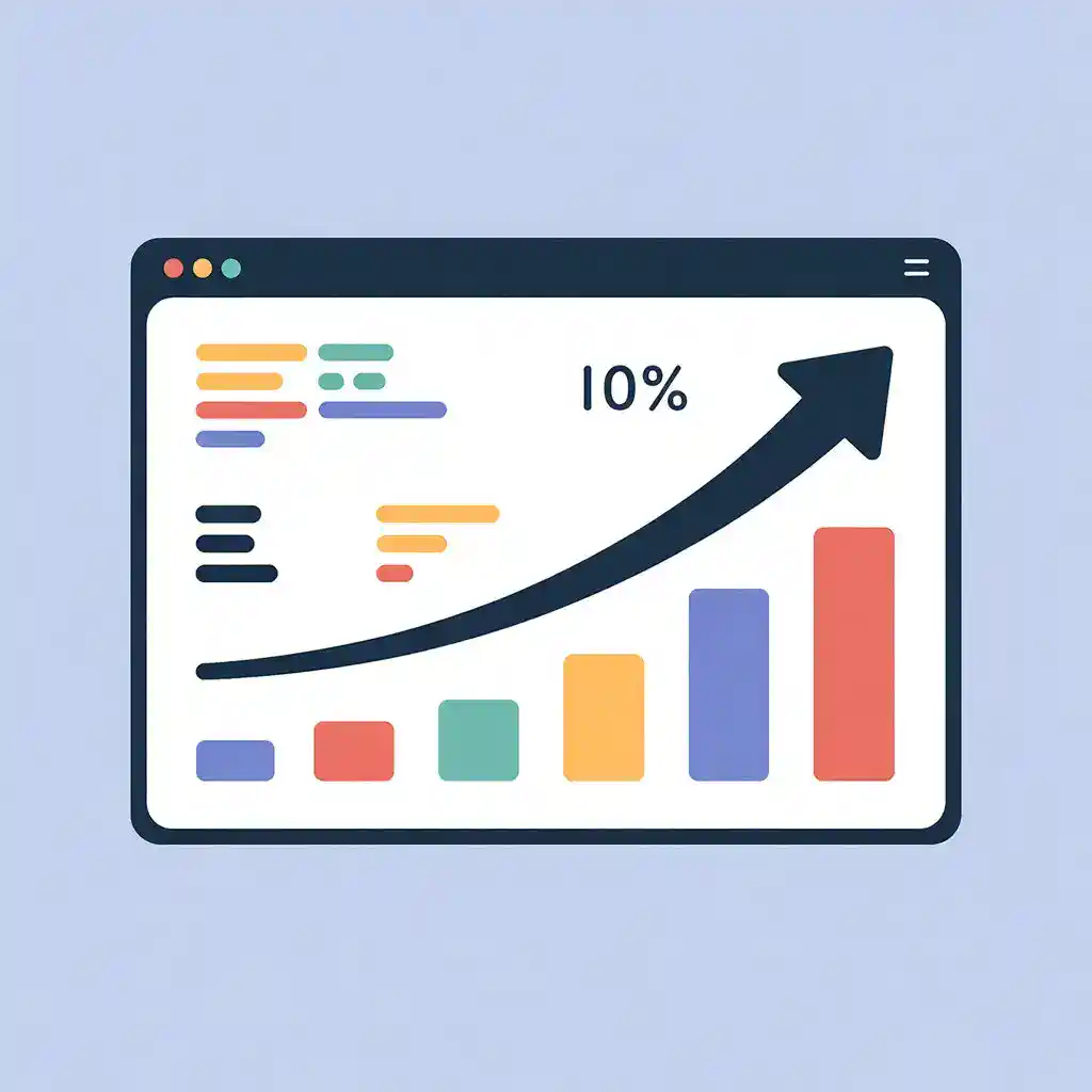 a graph showing an upwards curve